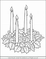 Advent Wreath Coloring Pages Catholic Printable Christmas Candle Drawing Color Wreaths Kids Mass Crafts Christian Template Thecatholickid Children Print Board sketch template