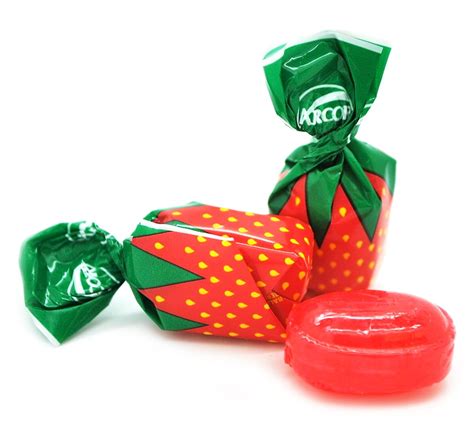 sweetgourmet strawberry filled candies arcor premium bulk wrapped hard candy  pounds