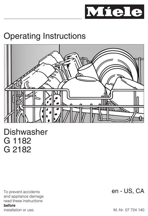 miele gsc dishwasher operating instructions manual manualslib