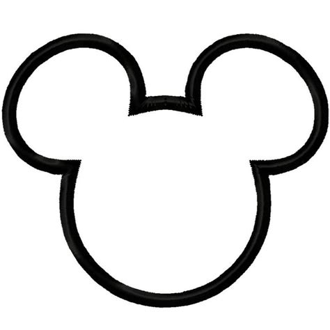mickey mouse stencil   clip art  clip art
