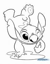 Stitch Coloring Pages Lilo Disney Cute Drawing Printable Book Hand Disneyclips Standing Pdf Getdrawings Gif sketch template