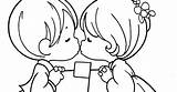 Kissing Precious Moments Coloring Pages sketch template