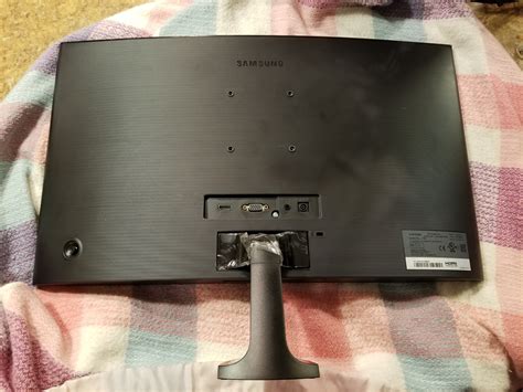 trouble disassembling samsung  cf curved led monitor monitors