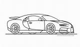 Bugatti Drawing Car Kids Chiron Draw Coloring Pages Drawings Colouring Cars Auta Autos Bugatt Veyron Color Printable Cartoon Painting Easy sketch template