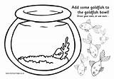 Bowl Printable Fish Goldfish Activity Template Coloring Pages Two Dr Cut Gold Templates Fun Clipart Colouring Cliparts Activities Cutting Fishbowl sketch template