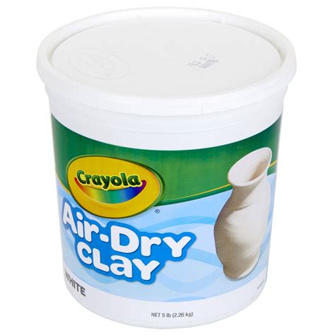 air dry clay  pounds resealable bucket white bin crayola llc clay clay tools
