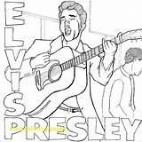 Elvis Presley Coloring Pages Printable Cool Color Colouring Colour Sheets Adult Print Choose Regarding Encourage Book Popular Getcolorings Getdrawings Sites sketch template