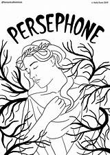 Pages Colouring Persephone Sheets sketch template