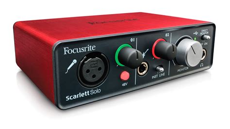 focusrite scarlett solo compact usb audio interface  preamp