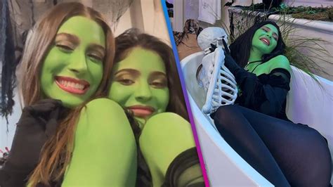 Kylie Jenner Rocks Full Green Body Paint In Spooktacular Pic In Hailey