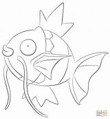 Pokemon Magikarp Coloring Pages Printable Tauros Drawing Color Popular sketch template