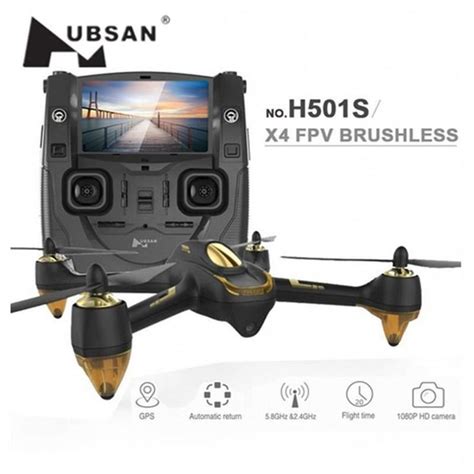 hubsan hs  pro  fpv rc drone  camera hd p gps rtf remote control helicopter