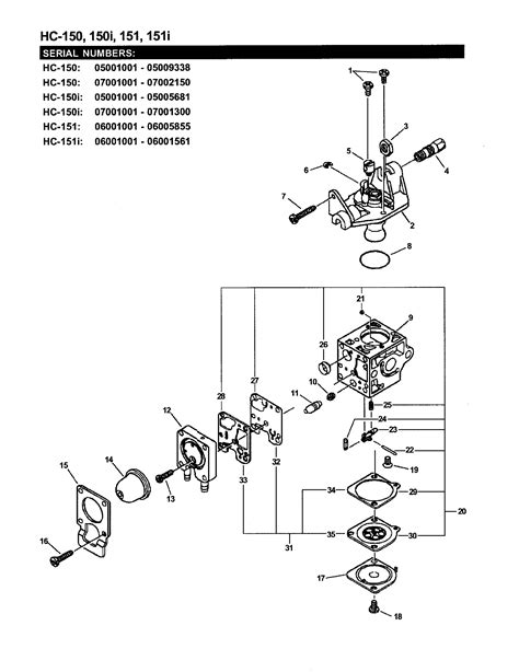 echo weed eater carburetor diagram wiring diagram