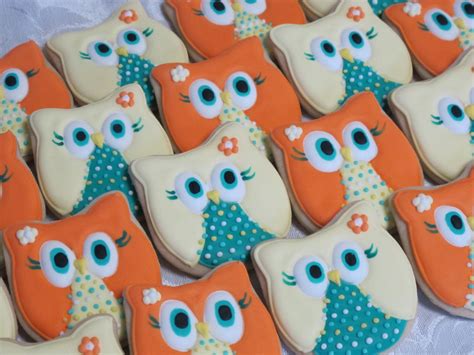 wise owl decorated sugar cookies  martaingros  etsy