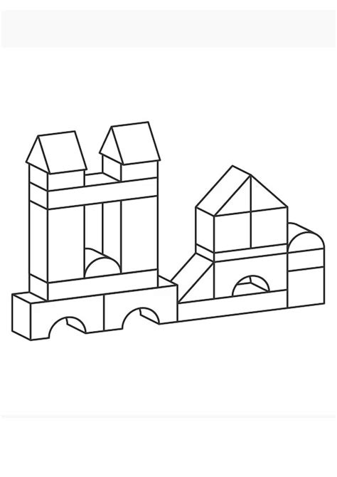 coloring pages printable building block coloring page  kids