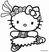 Coloring Pages Ballerina Kitty Hello Getcolorings sketch template