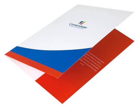 custom printed vertical horizontal pocket legal size folder