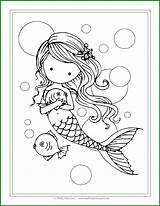 Coloring Big Mermaid Pages Little Printable Fish Bubbles Wit Color Bubble Cashier Fairy Getcolorings Whimsical Planet Getdrawings Molly Harrison Colorings sketch template