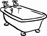 Tub Bathtub sketch template