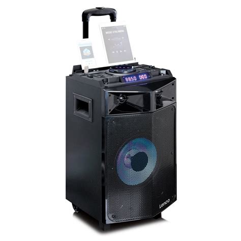 lenco pmx  party speaker  mixer  wireless microphone  gearmusic