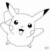Pikachu Coloring Printable Pages Template Pokemon Go Flying sketch template