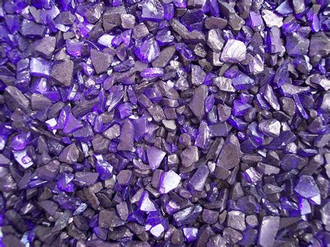 purple glass pebbles purple glass purple crystals