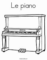 Piano Upright Coloring Pages Music Colouring Drawing Le Twistynoodle Clipart Children Young Play Sheets Paino Grand Keyboard Draw Drawings Kids sketch template