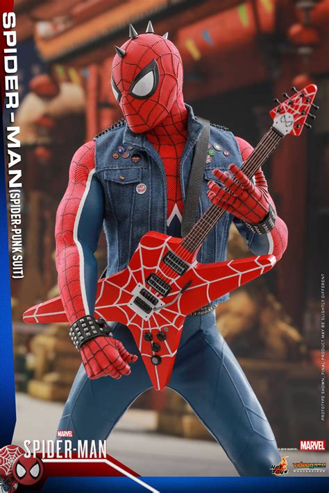 spider man spider punk one sixth scale collectable figure by hot toys