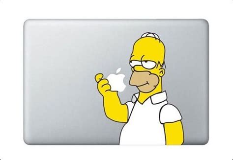 bart simpson eating apple cool ass pinterest macbook stickers macbook and stickers