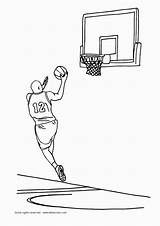 Basketball Coloring Pages Court College Coloriage Un Gonzaga Player Sports Getcolorings Colorier Joueur Kids Printable Cool Style Parabolic Scrapbooking Sheets sketch template