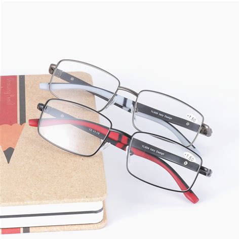 Mincl Fashion Vintage Fashion Metal Full Frame Reading Glasses Mens Hd