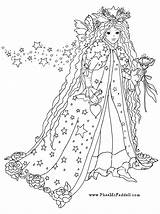 Coloring Pages Angel Realistic Fairy Drawings Fairies Shawkl Imagination Adult Winter Movers Includes Line Valentine Solstice Redwork Christmas She Color sketch template