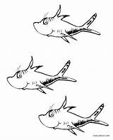 Seuss Cool2bkids Malvorlagen Templates Fisch Fische Ausmalbilder Sheets sketch template