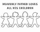 Children Loves His Heavenly Father Primary God Grew Multiplied Helps Lesson Lessson Word Come Follow July sketch template