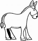 Donkey Coloring Pages Kids Mexican sketch template