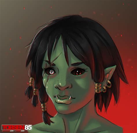 female orc by tobsen85 on deviantart char insp fantasy races in 2019 female orc fantasy