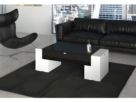 table basse luck ultra design  modulable table basse noire