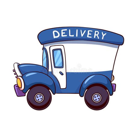 cartoon delivery truck stock vector illustration  truck