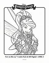 Pirate Fairy Coloring Disney Color Ages Activity Sheet Kids Click Tweet sketch template