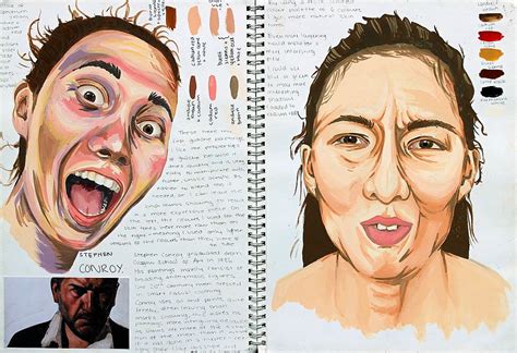 art sketchbook ideas creative examples  inspire high school students