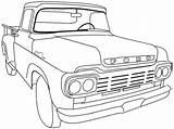 Coloring Truck Gmc Pages Getcolorings Printable Trucks Ford Classic Cars sketch template