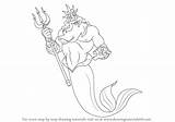 Triton Sirenita Drawingtutorials101 Sirena Tipsdemadre sketch template