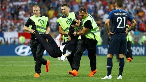 Intruders Run On To Pitch During World Cup Final Pussy Riot Punk Band