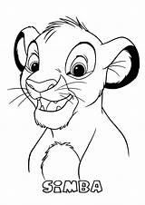 Simba Coloring Pages Print sketch template