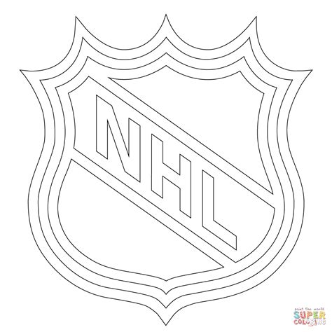 nhl symbols coloring pages coloring home