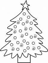 Coloring Christmas Pages Trees Tree Comments sketch template