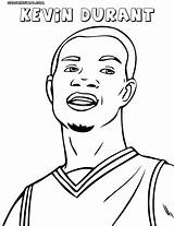 Coloring Kevin Durant Pages Gates Colouring Template sketch template