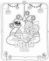 Trolls Coloring Pages Movie Kids Troll Colouring Holiday Birthday Color Beautiful Print Poppy Party sketch template
