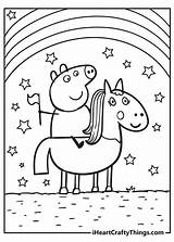 Peppa Coloring Sheep Iheartcraftythings Peppapig Pedro Suzy sketch template