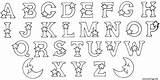 Lettres Abecedaire Etoiles sketch template
